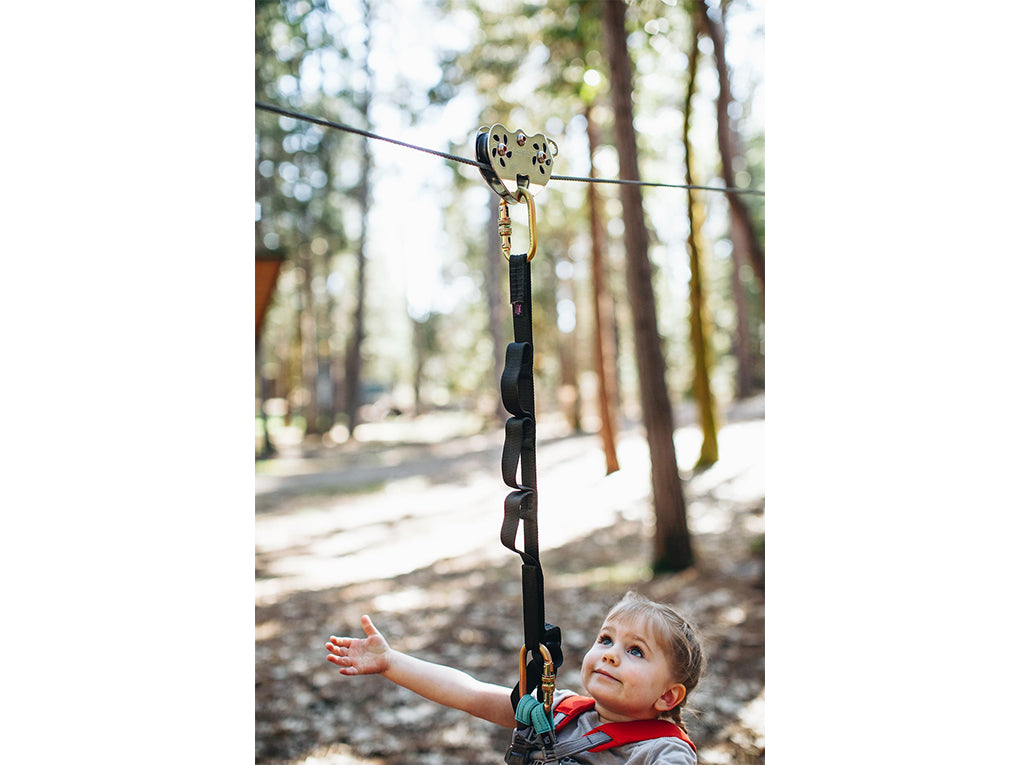 Child using a full body harness 