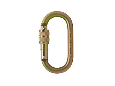Carabiner - Steel OVAL screw lock by Fusion